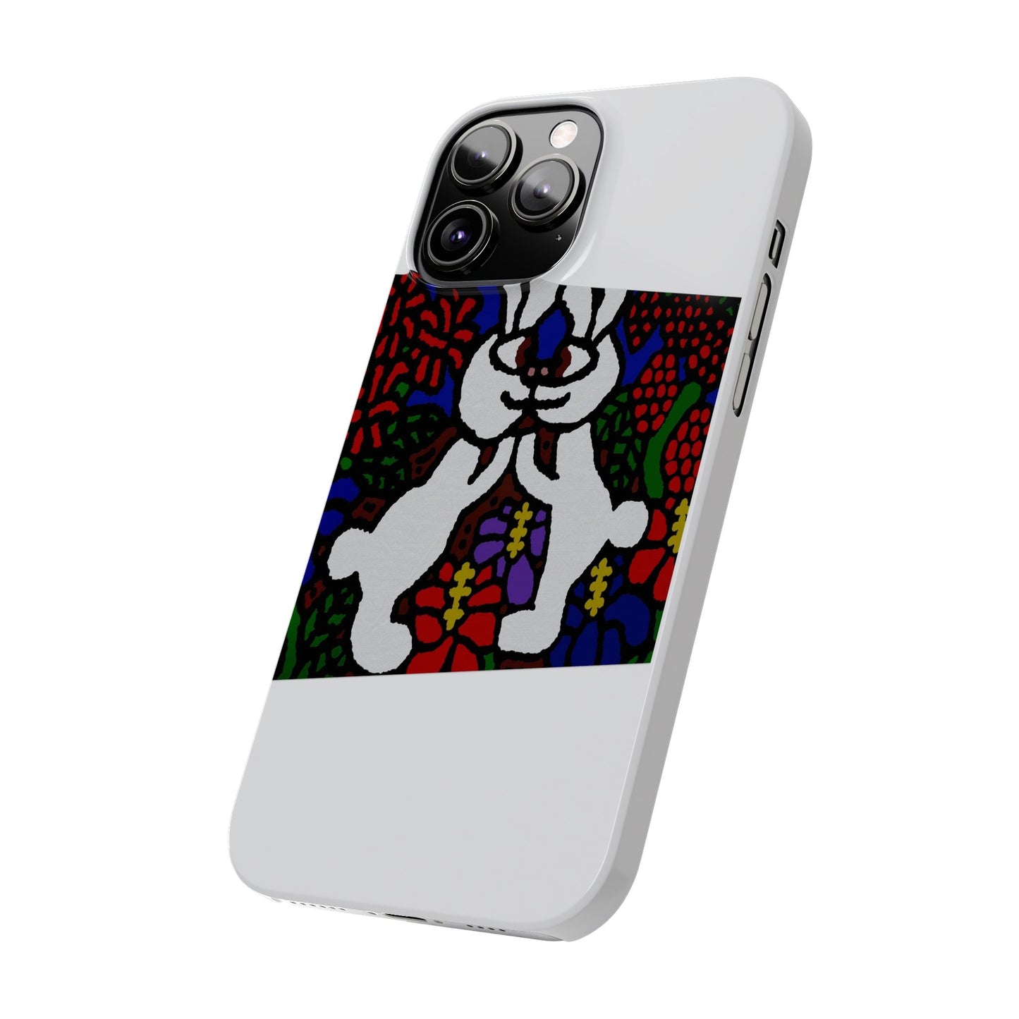 Bunnies in love Slim Phone Case