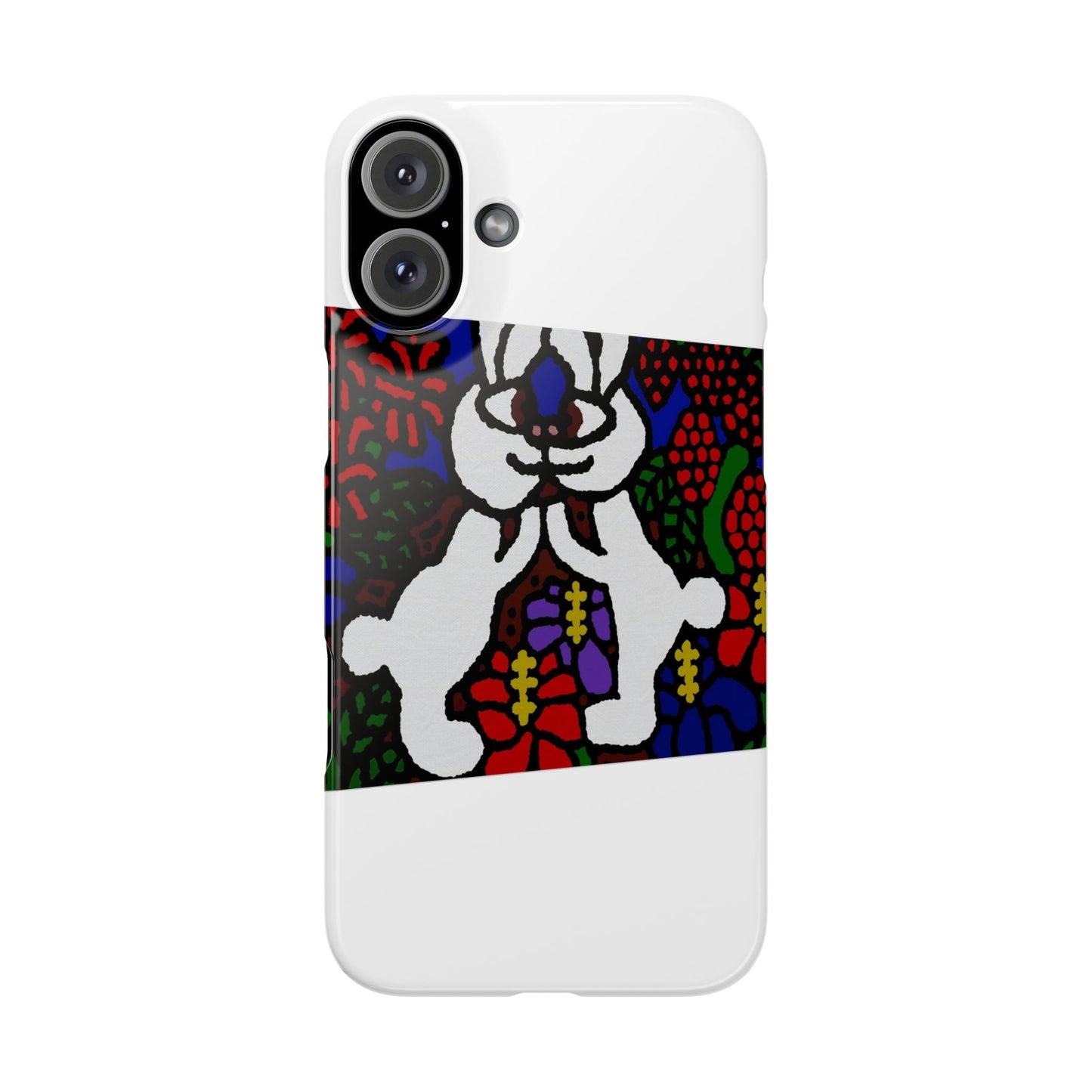 Bunnies in love Slim Phone Case