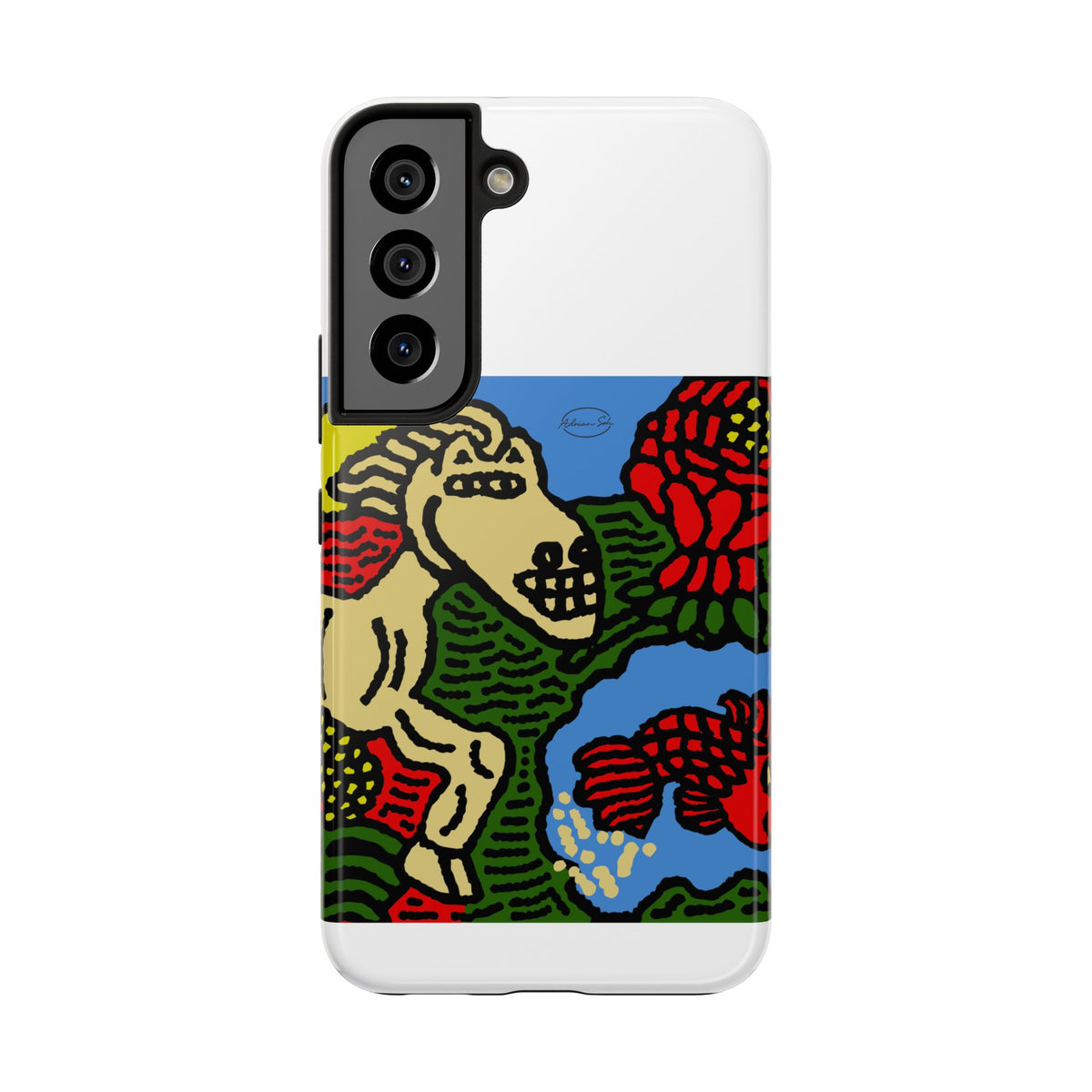 Galloping carefree through life Tough Phone Case