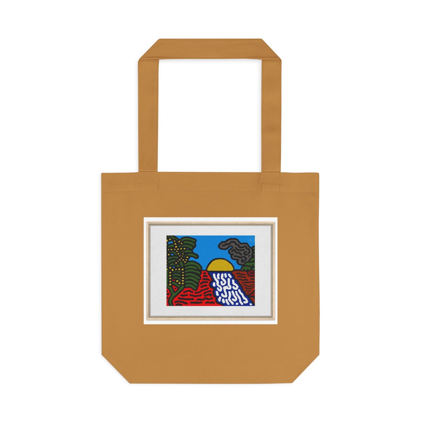 The river that joins the Australian wattle and Lebanese cedar tree in friendship Classic Tote Bag