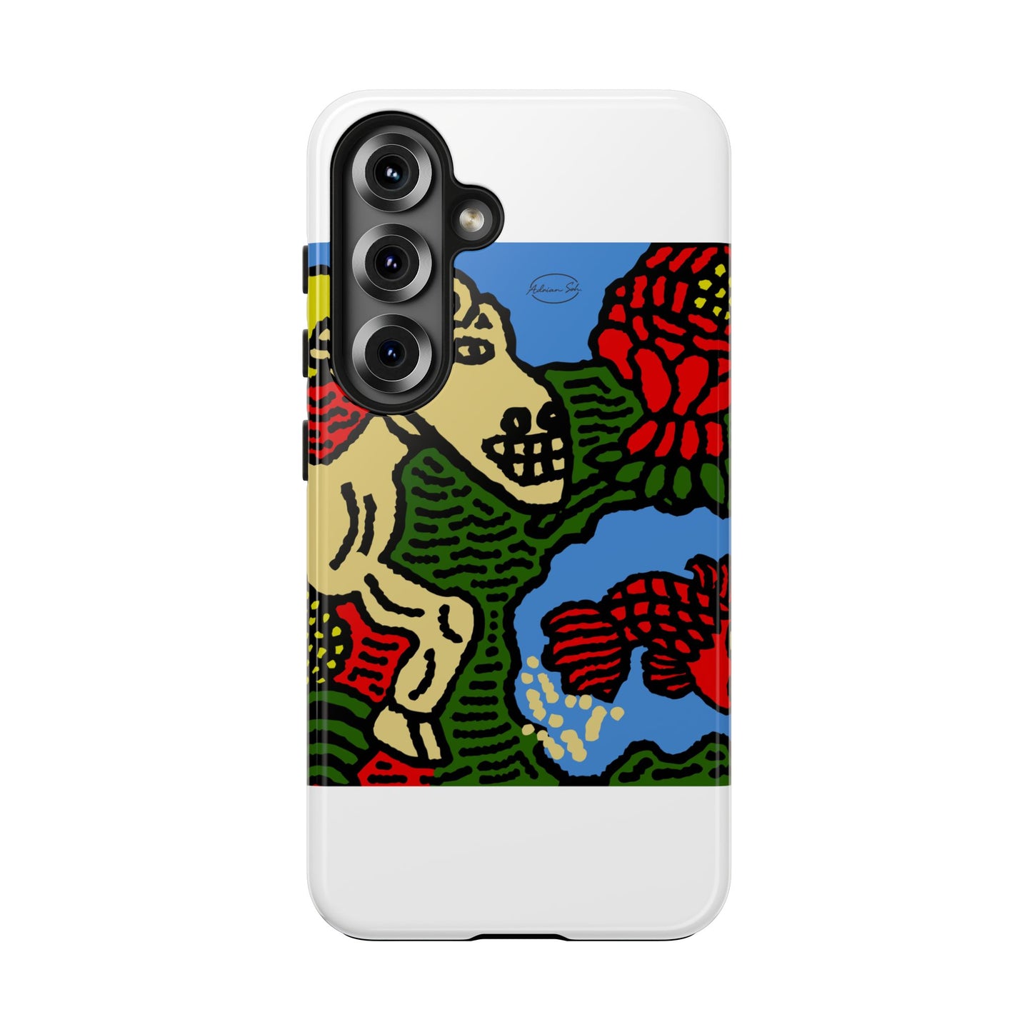 Galloping carefree through life Tough Phone Case
