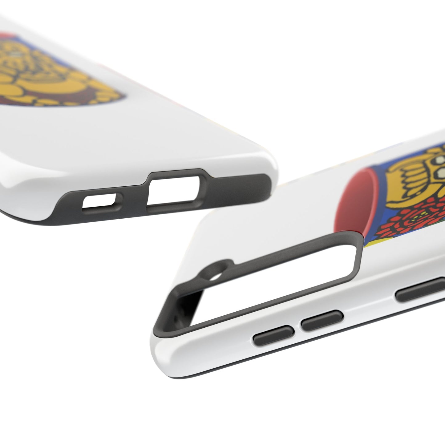 The warrior hailing the mighty golden dragon Tough Phone Case