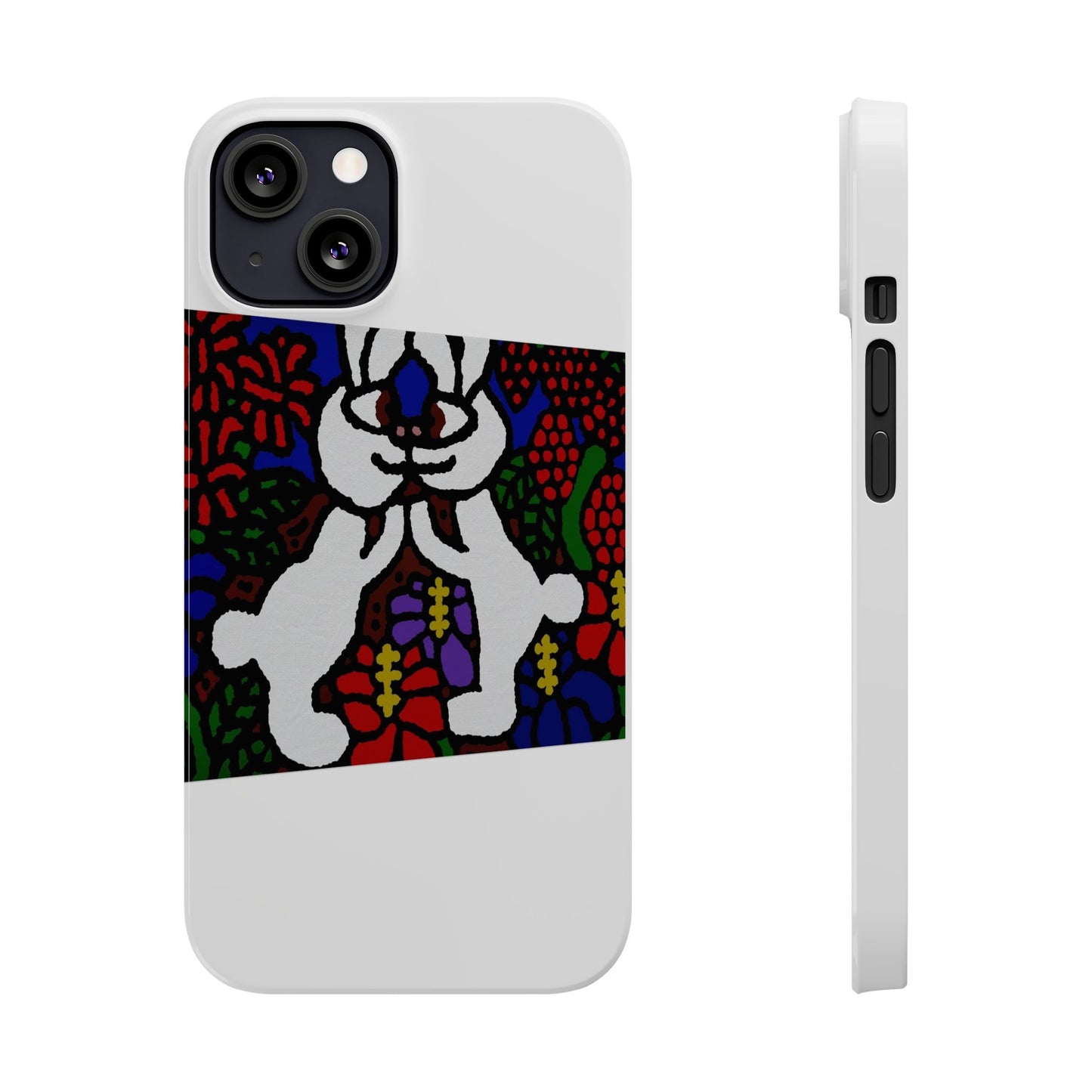 Bunnies in love Slim Phone Case