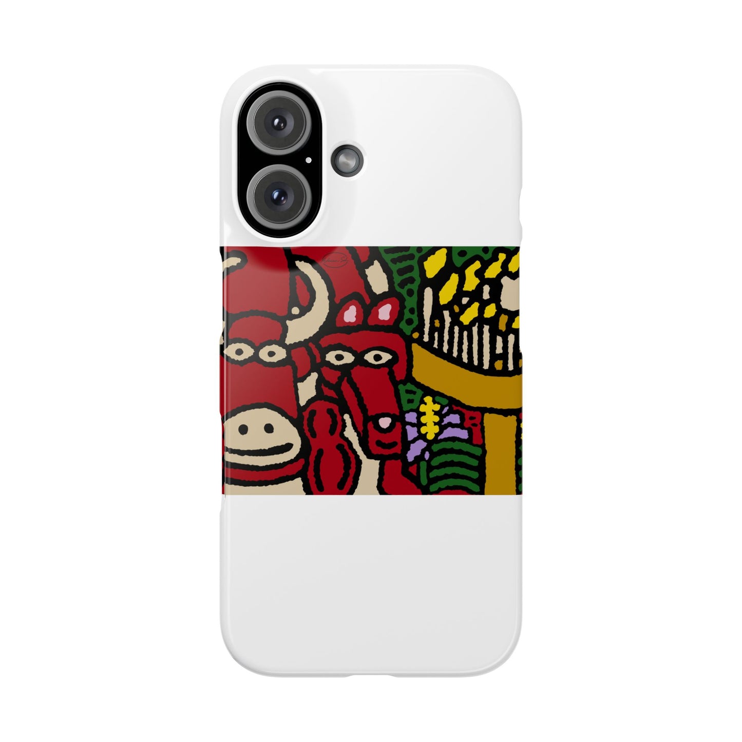 Going blessed by light together Slim Phone Case