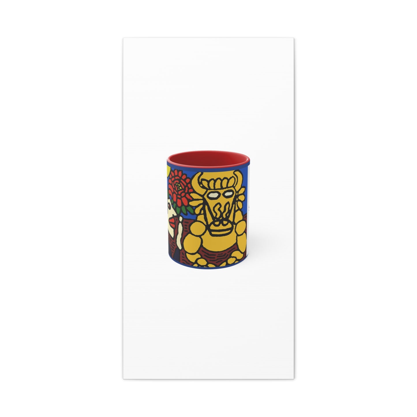 The warrior hailing the mighty golden dragon Canvas (Large)