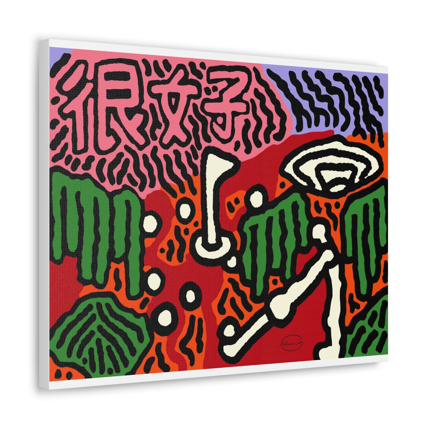 Hitting holes in one throughout life Canvas (Small)
