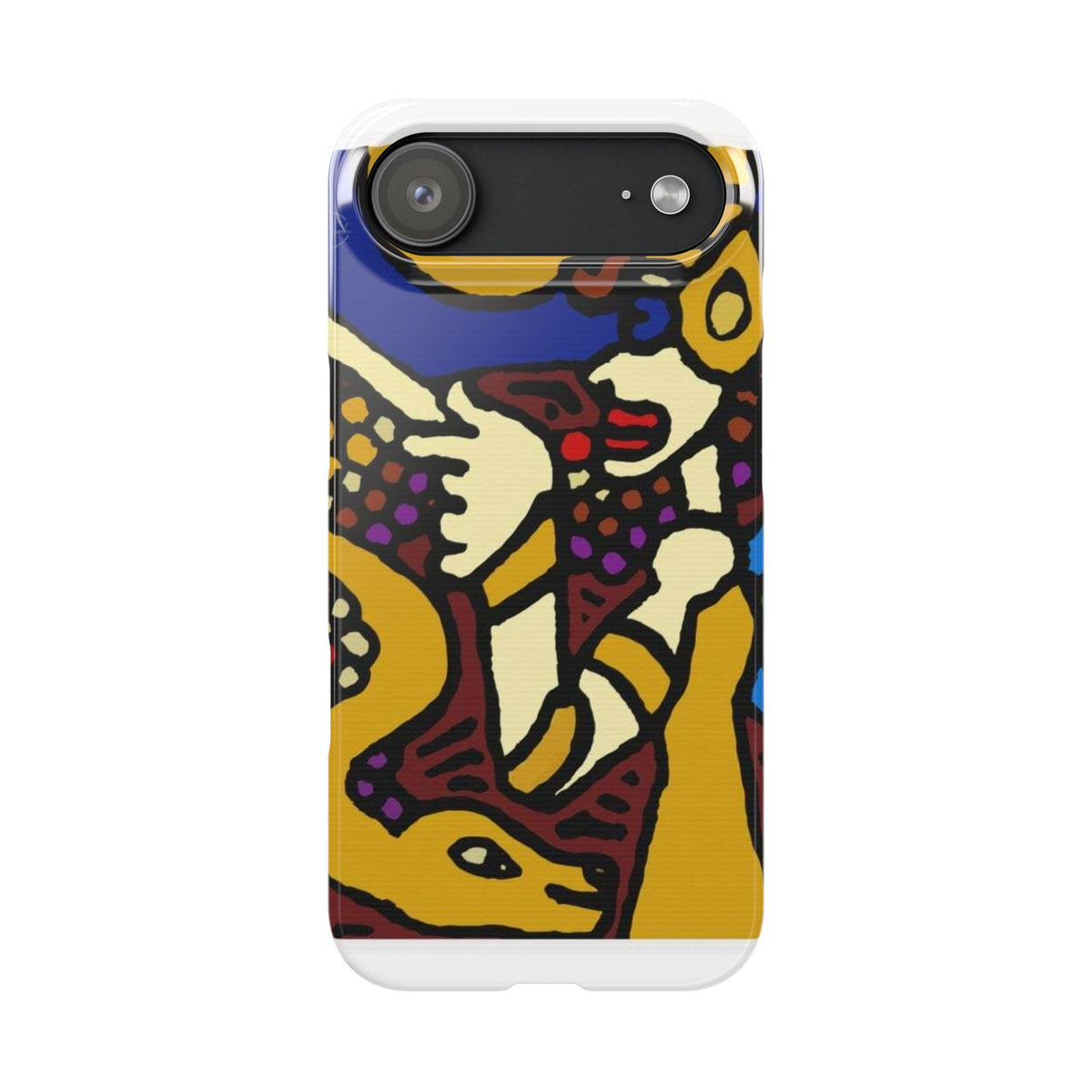 The golden snake being blessed by the fairy Slim Phone Case