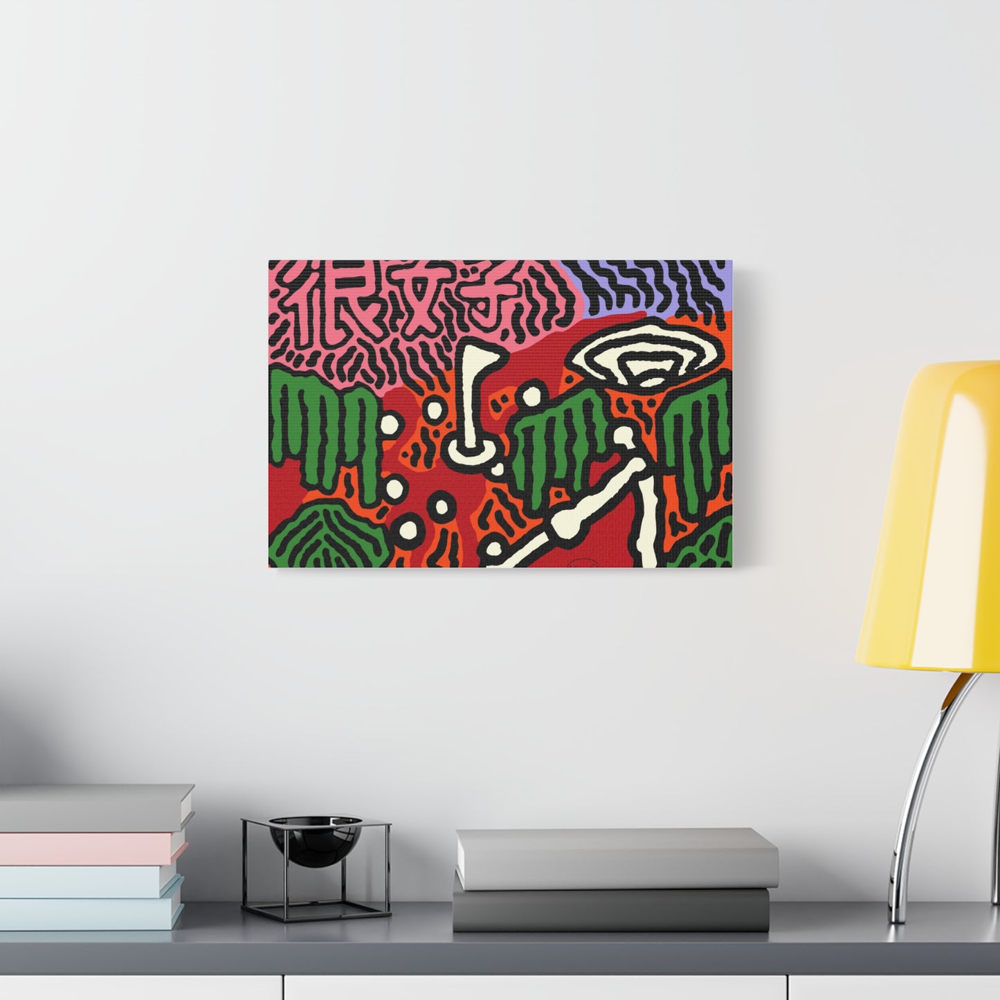 Hitting holes in one throughout life Canvas (Large)