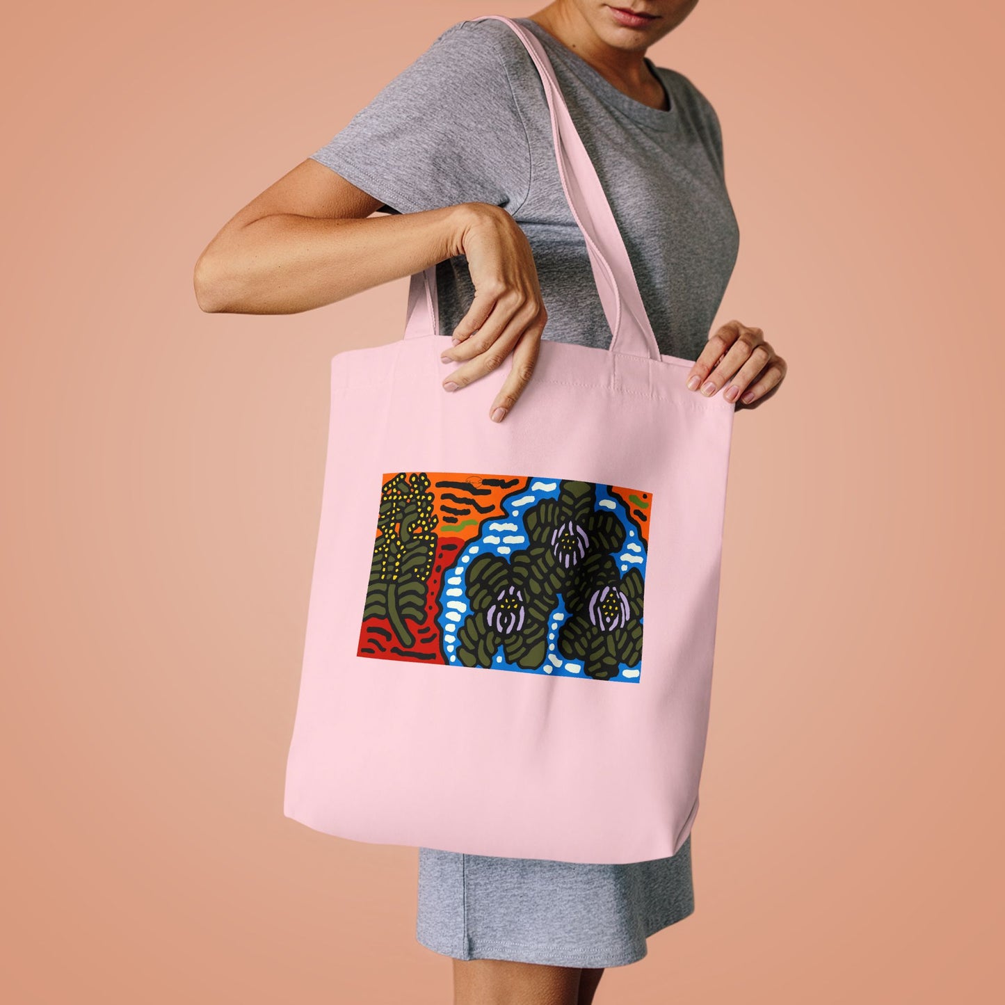 The Sri Lankan water lilies meets the Australian wattle Classic Tote Bag
