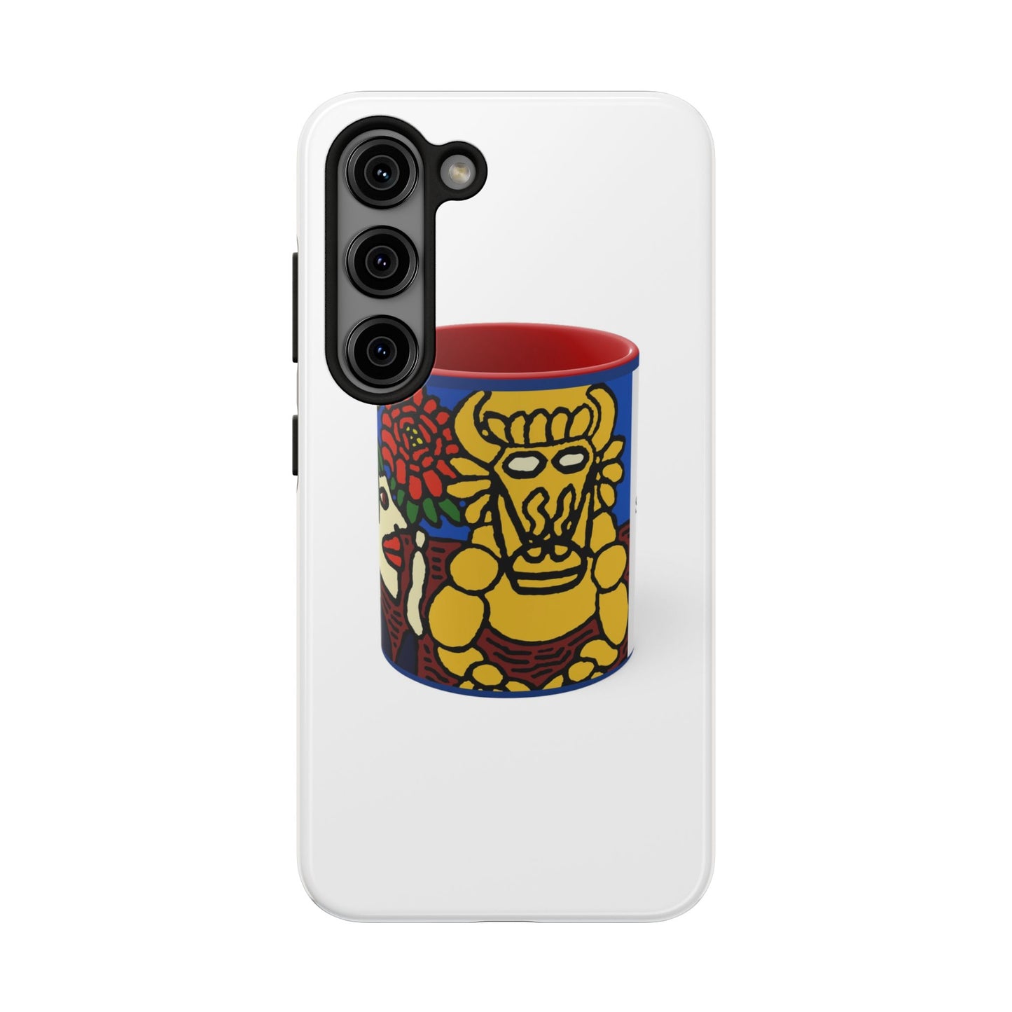 The warrior hailing the mighty golden dragon Tough Phone Case