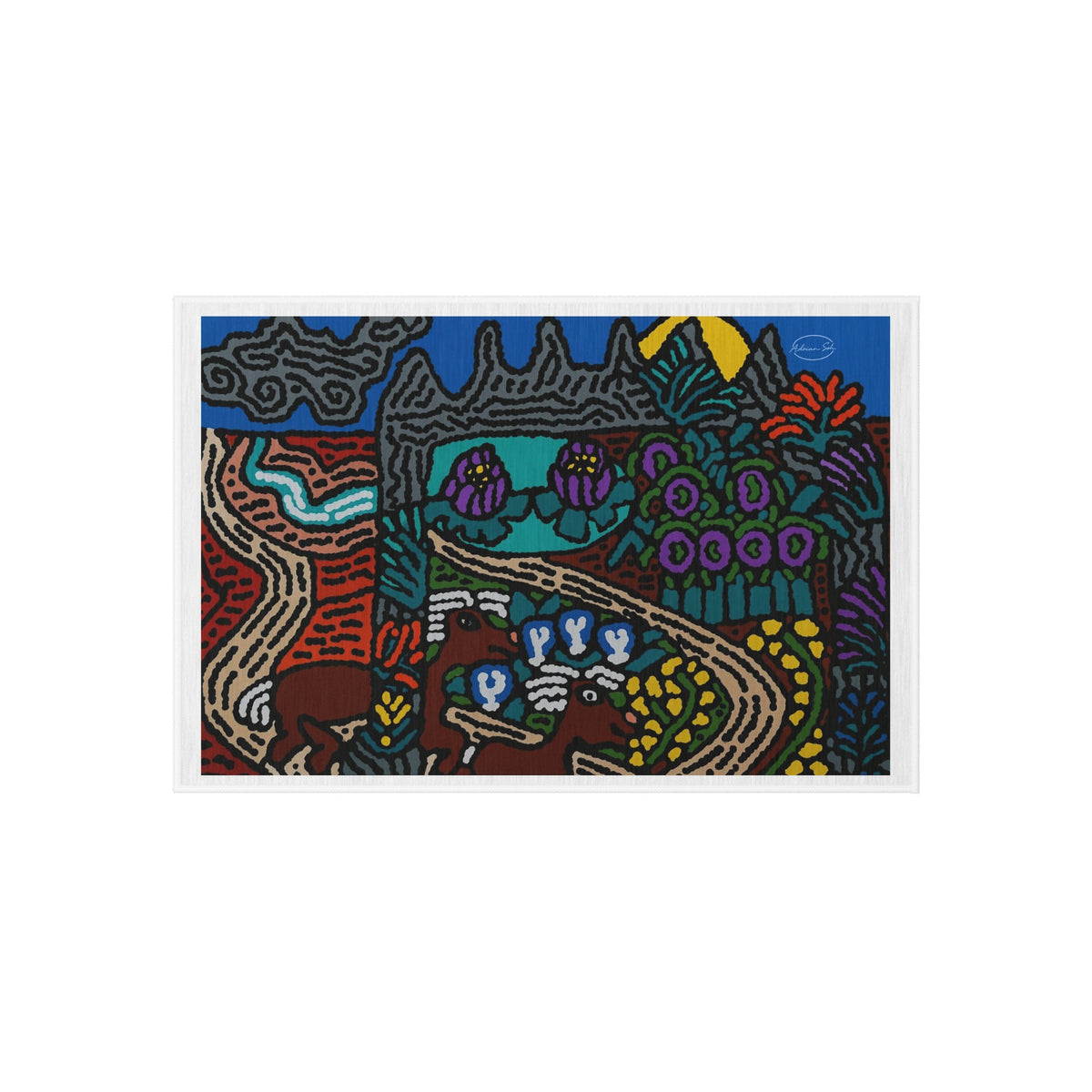 Going to the valley of hope and prosperity — Outdoor Rug