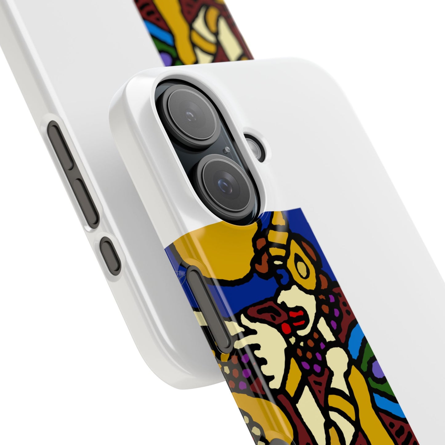 The golden snake being blessed by the fairy Slim Phone Case