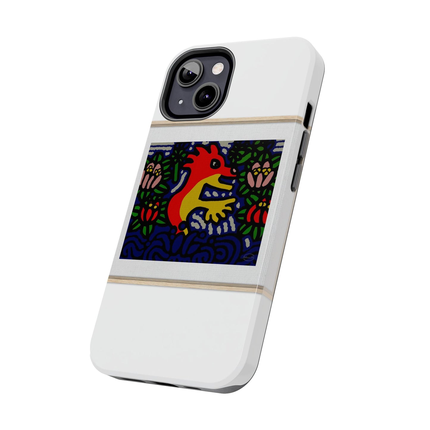 Breaking through the surface of a lotus pond Tough Phone Case