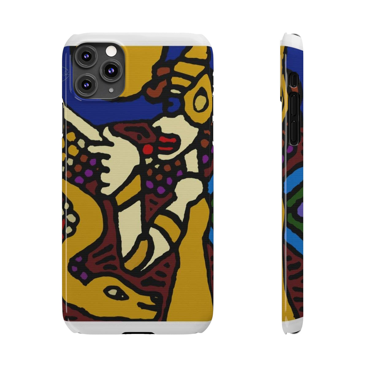The golden snake being blessed by the fairy Slim Phone Case