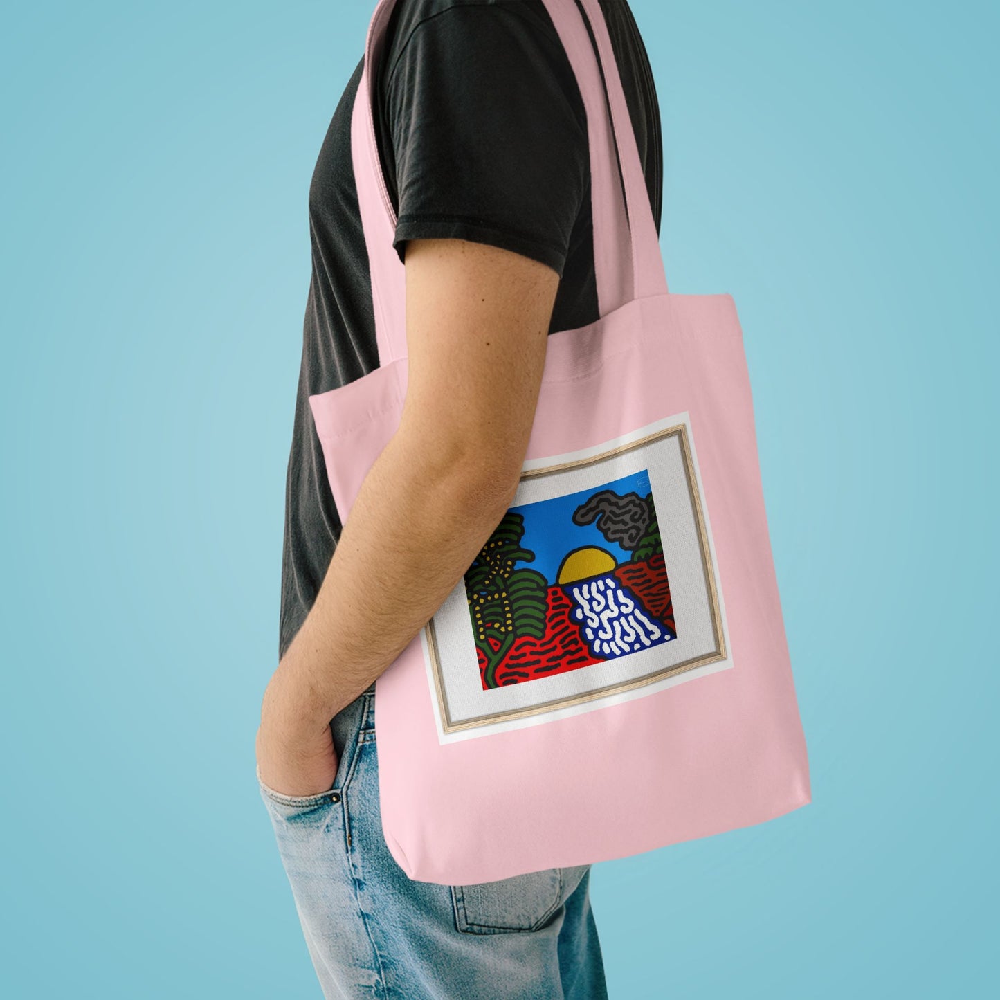 The river that joins the Australian wattle and Lebanese cedar tree in friendship Classic Tote Bag