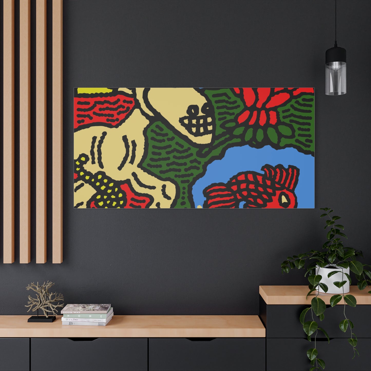 Galloping carefree through life Canvas (Small)