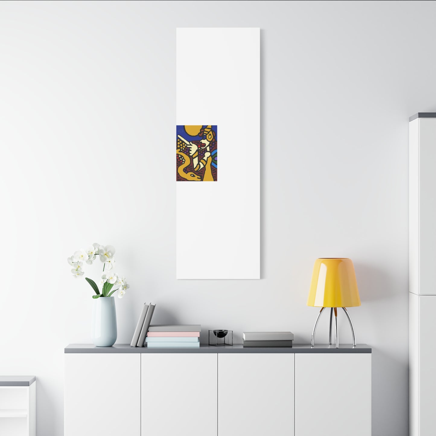 The golden snake being blessed by the fairy Canvas (Large)