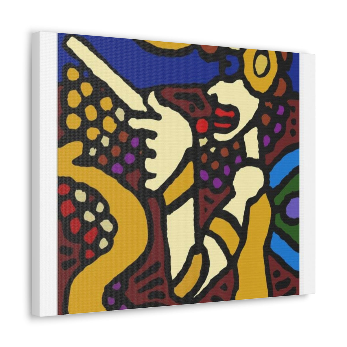 The golden snake being blessed by the fairy Canvas (Large)
