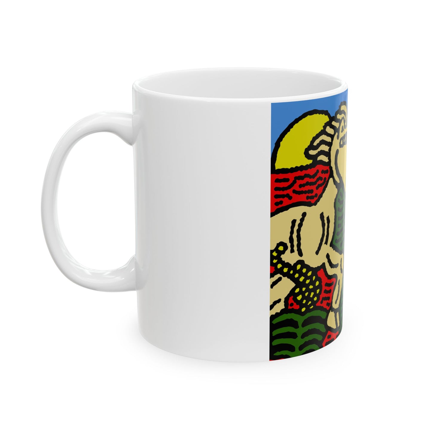 Galloping carefree through life Ceramic Mug