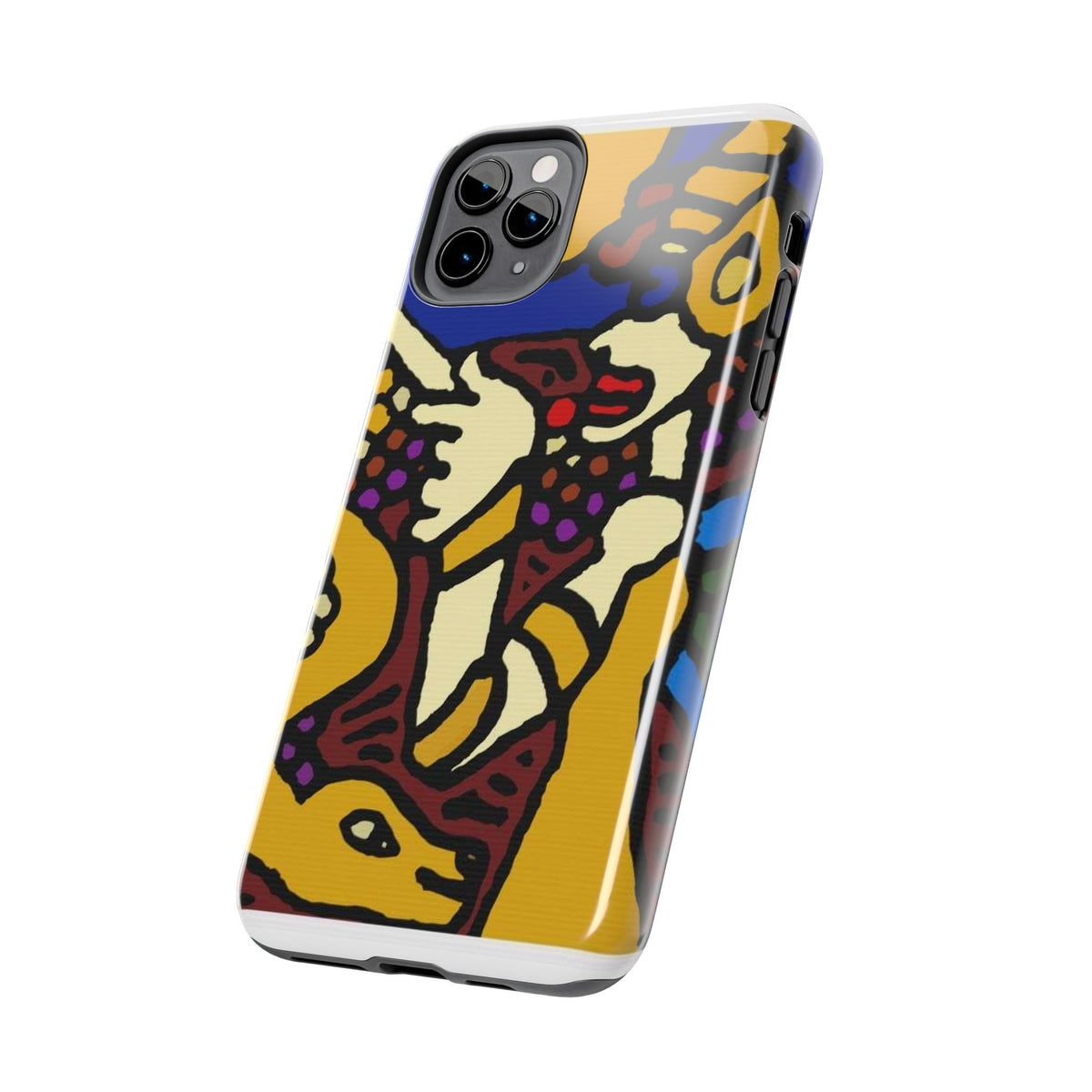 The golden snake being blessed by the fairy Tough Phone Case