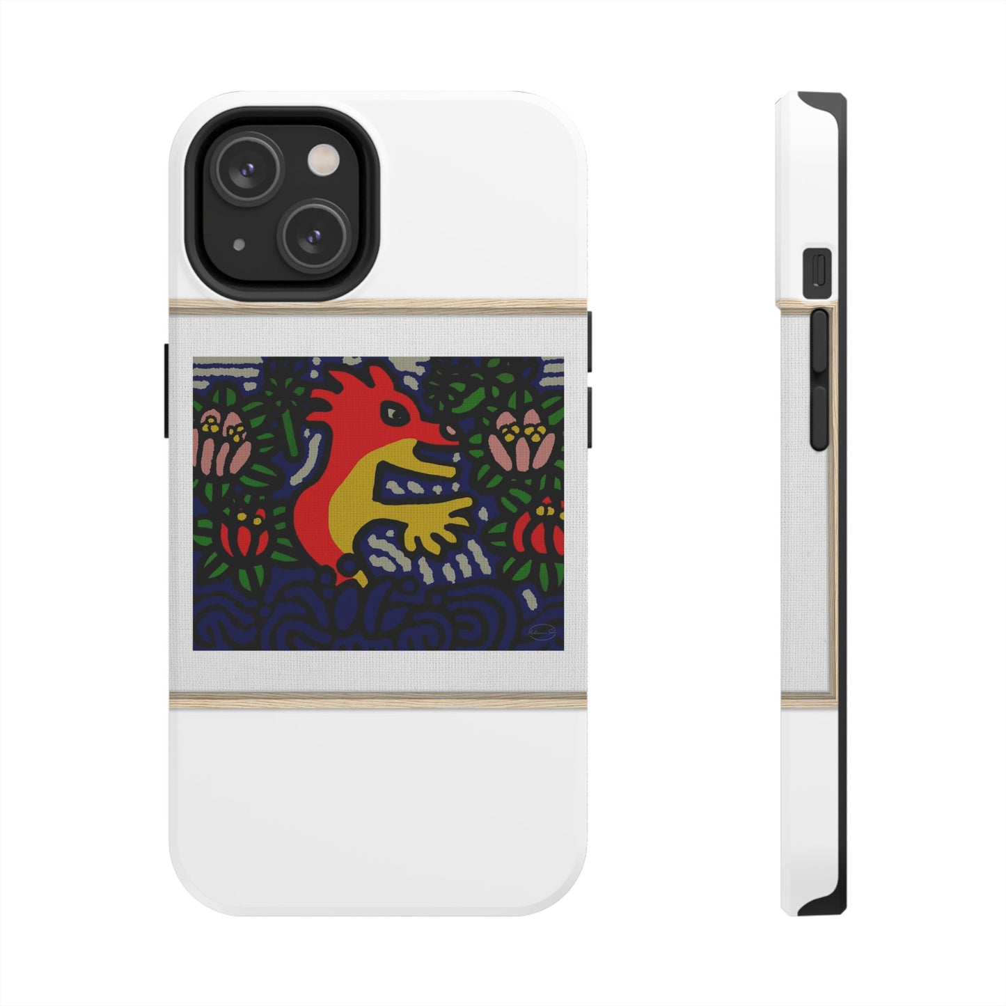Breaking through the surface of a lotus pond Tough Phone Case
