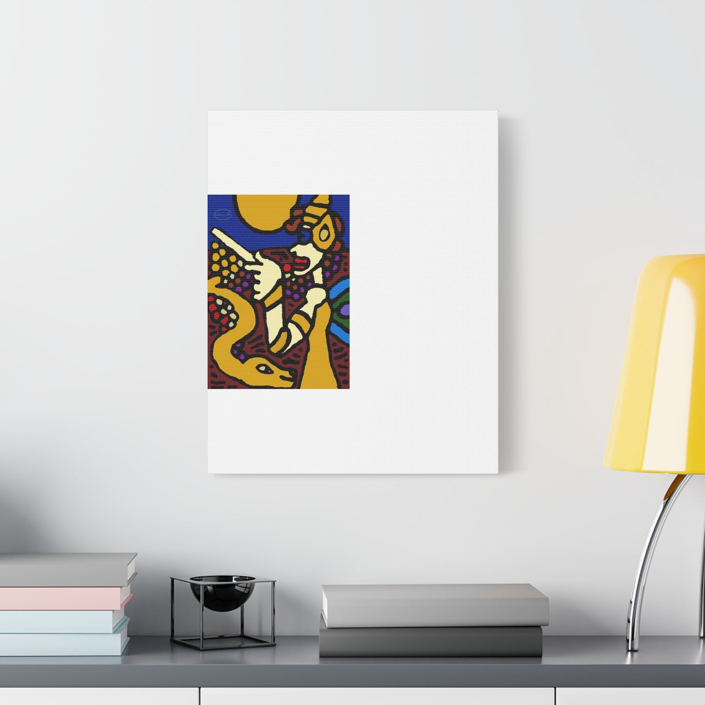 The golden snake being blessed by the fairy Canvas (Large)