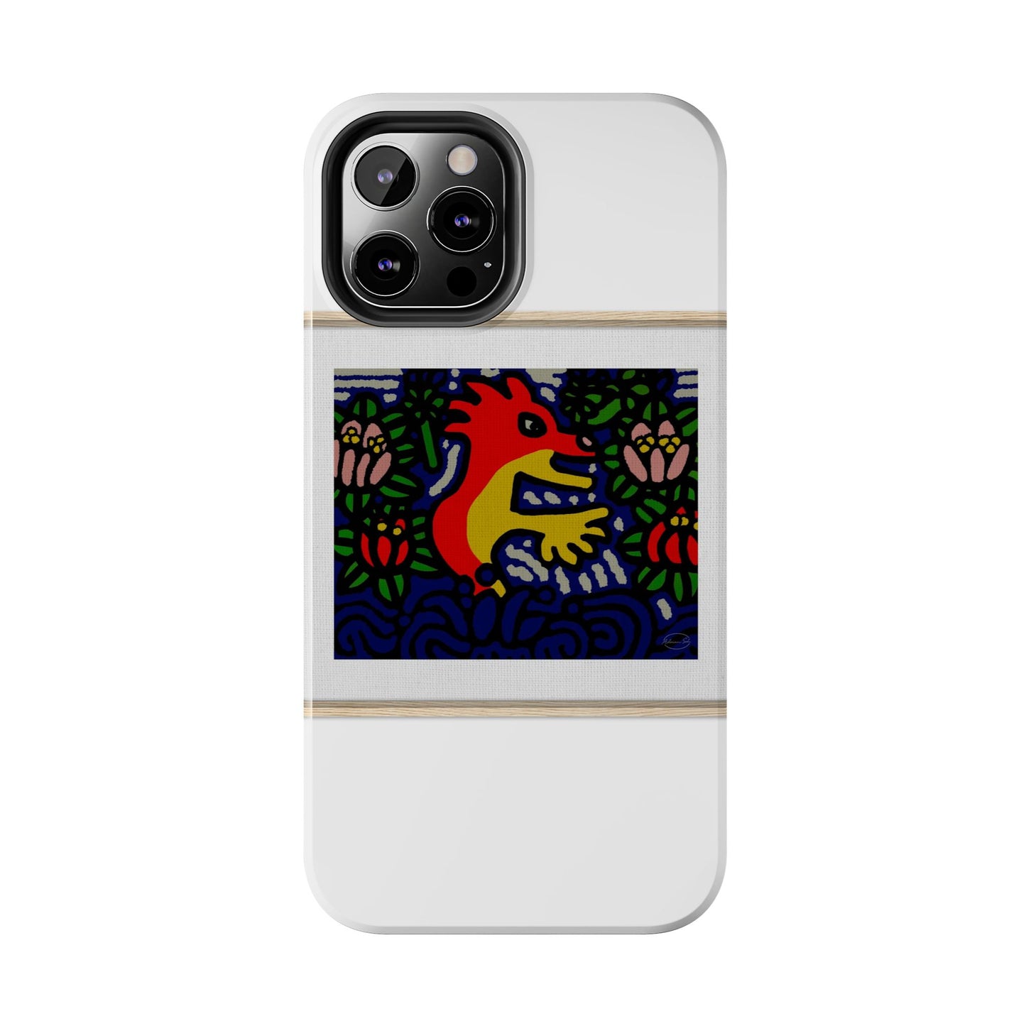 Breaking through the surface of a lotus pond Tough Phone Case