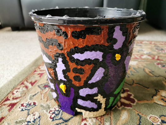 Singapore and Australian friendship resin upcycled plastic pot